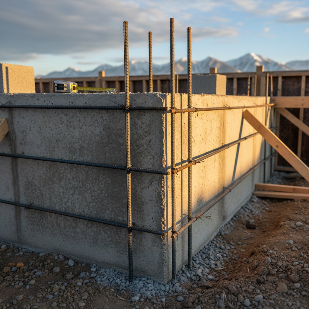 Minimum Vertical and Horizontal Reinforcement for Alberta Foundation Walls Under NBC 9.15.4.5.(1)