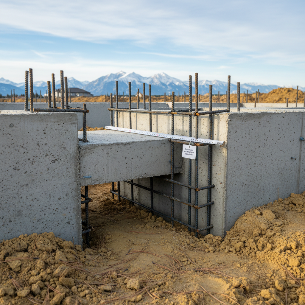 Minimum Reinforcement for Concrete Footings with Large Projections in Alberta under NBC 9.15.3.8.(2)