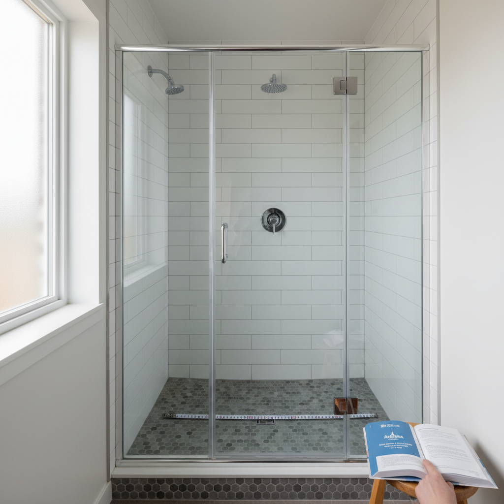 Inside Dimensions for Alberta Residential Shower Stalls Under NBC(AE) 2023