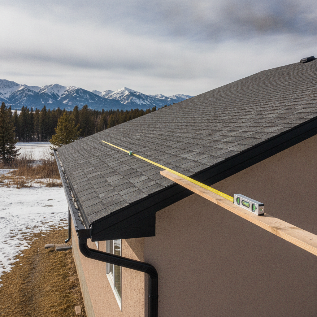 Minimum Required Slope for Flat or Low-Slope Residential Roofs in Alberta (NBC 9.27.2.1.(1))