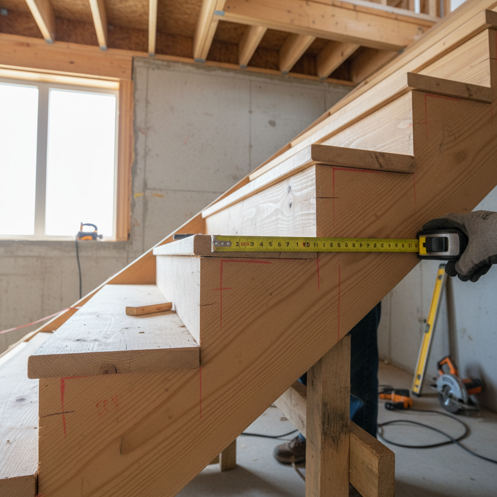 Minimum Effective Depth and Maximum Unsupported Span for Residential Stair Stringers Under NBC 9.8.7.2.(1) in Alberta