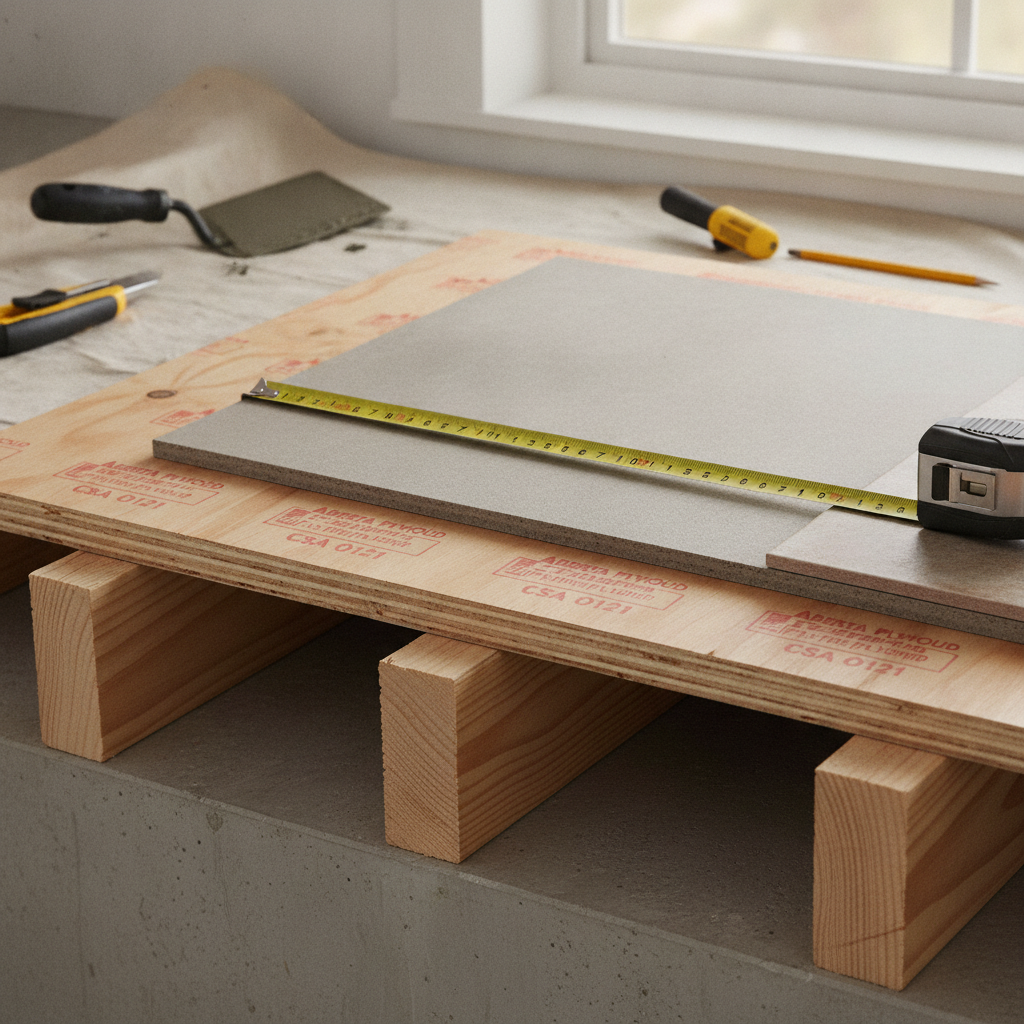 Minimum Required Subfloor Thickness for Ceramic Tile: NBC 9.29.3.2.(1) in Alberta Residential Construction