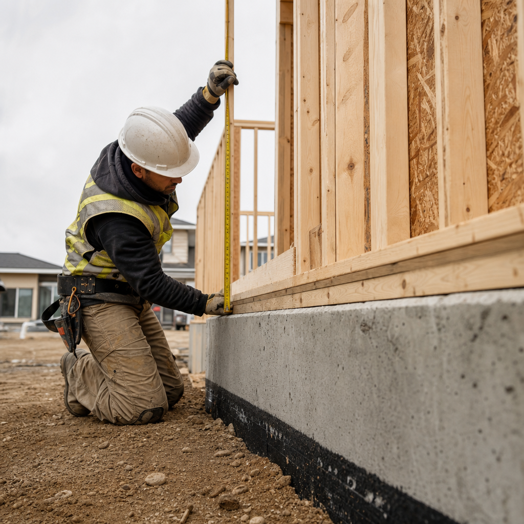 Minimum Vertical Clearance for Untreated Wood Above Grade in Alberta Multifamily Construction
