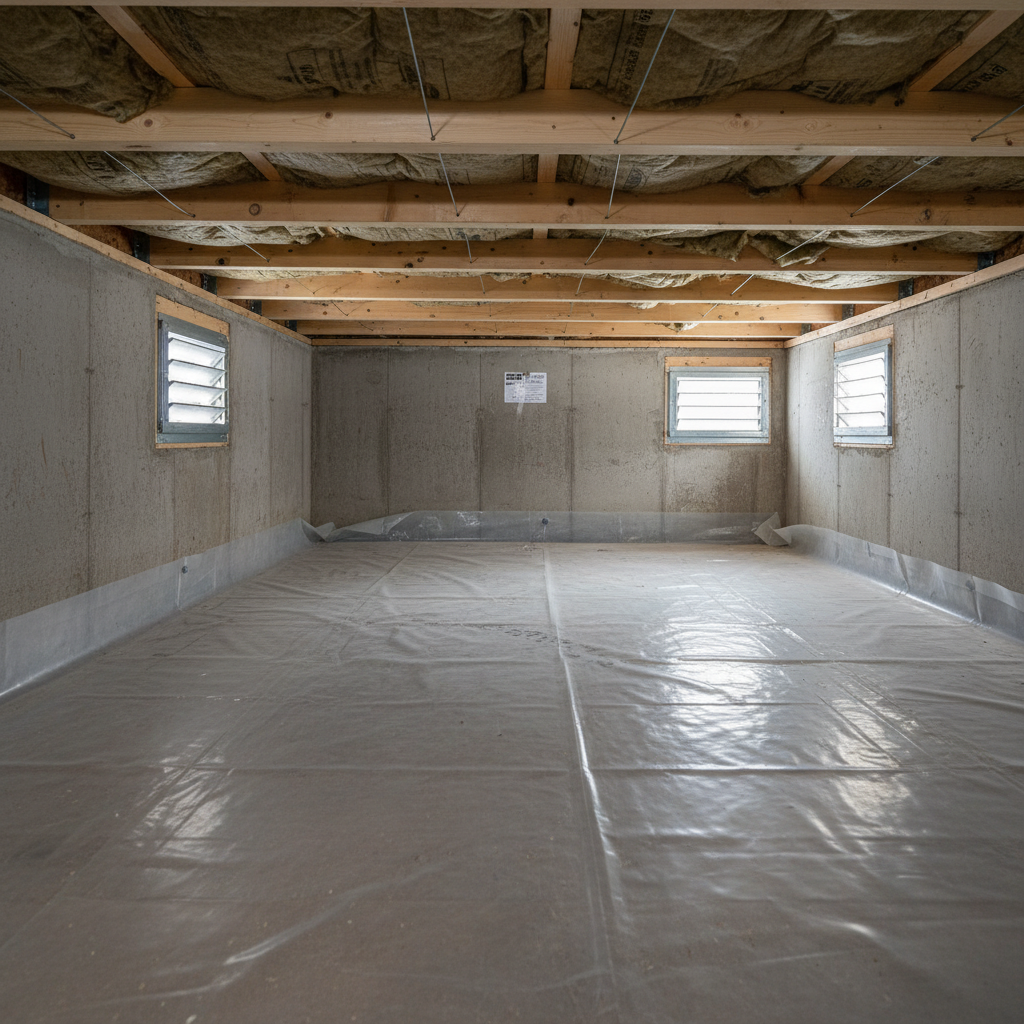 Minimum Required Ventilation Opening Area for Unheated Crawl Spaces under NBC 9.18.5.1.(3) in Alberta