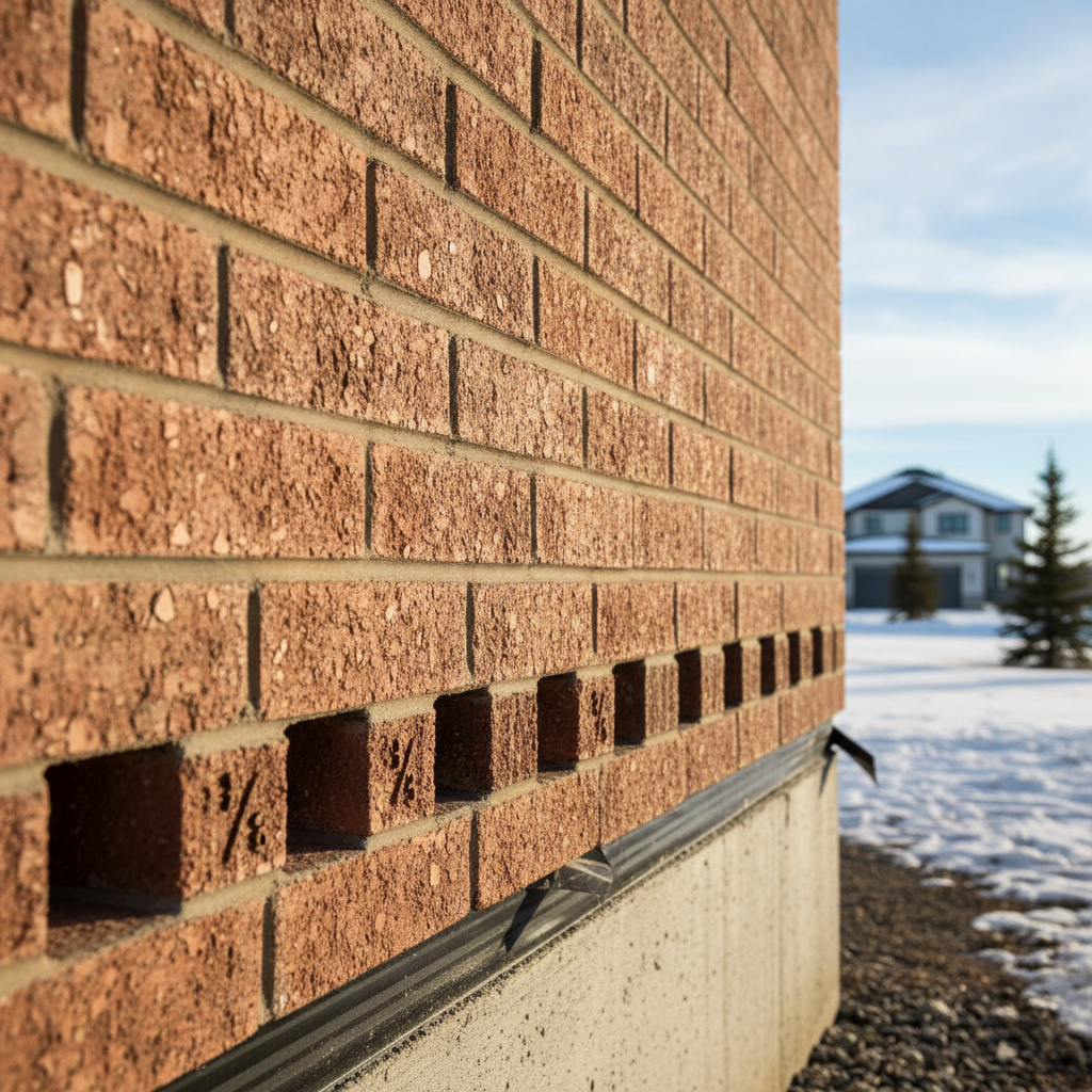 Minimum Weep Hole Spacing in Masonry Veneer: NBC 9.20.7.3.(1) Alberta Deep Dive