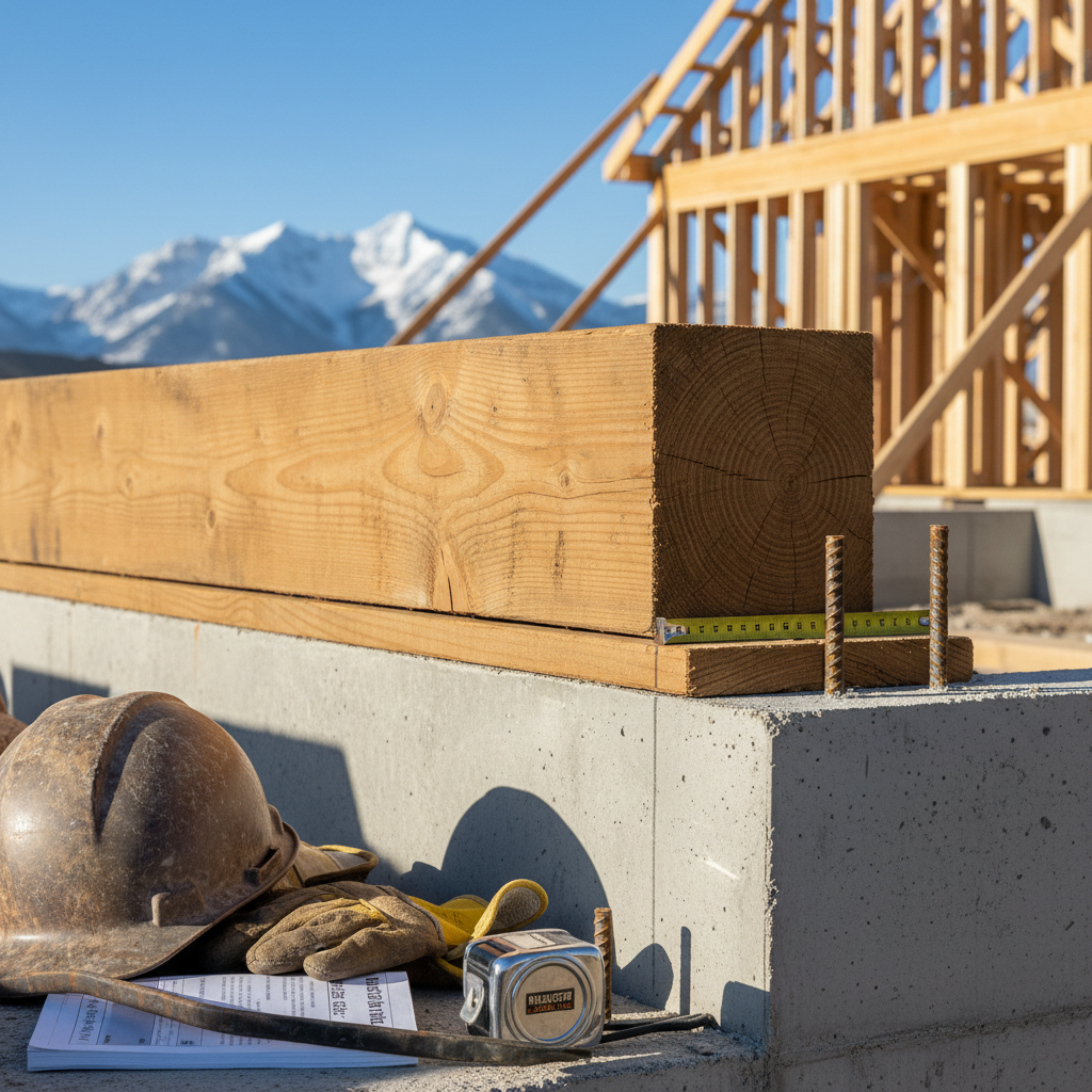 Minimum Bearing Length for Wood Beams on Supports in Alberta Residential Construction