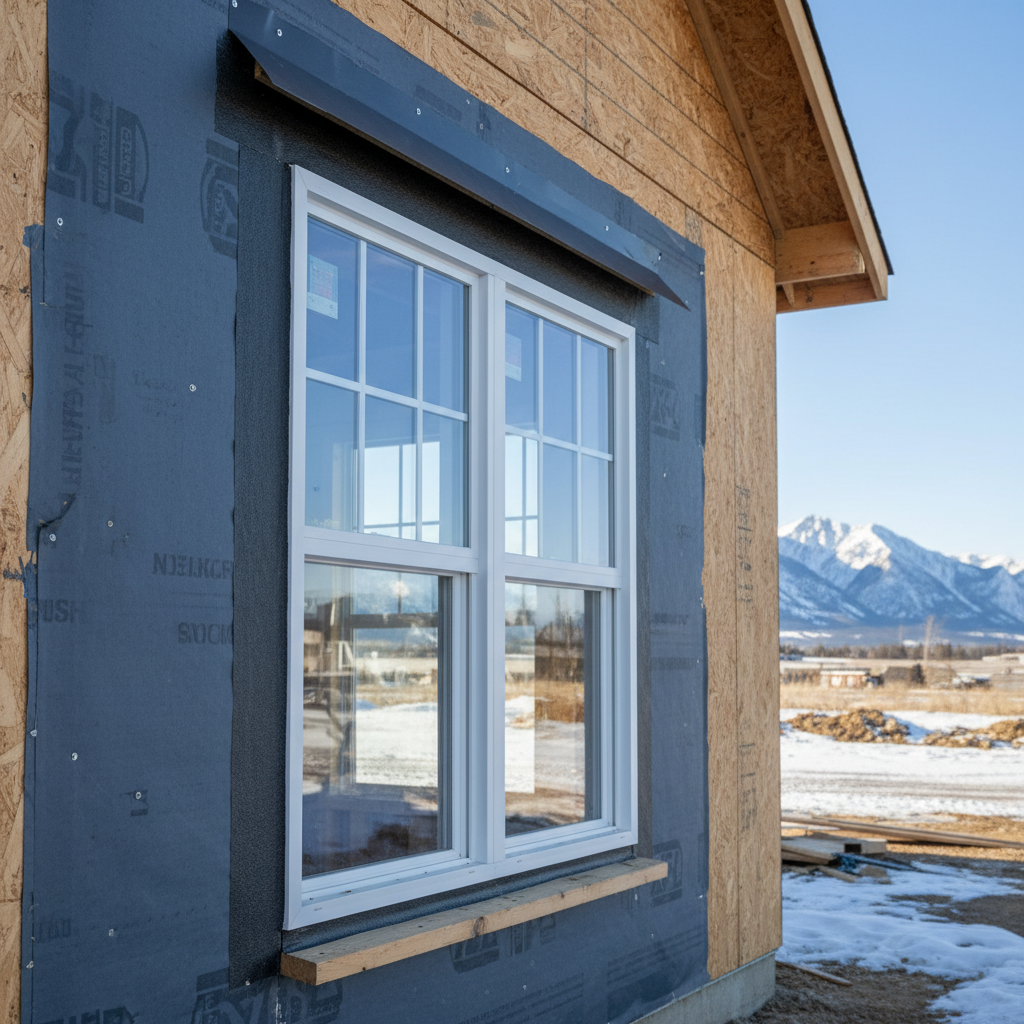 Minimum Upward and Side Extension for Flashing Over Openings Under NBC 9.27.3.2.(2) in Alberta Multifamily Construction