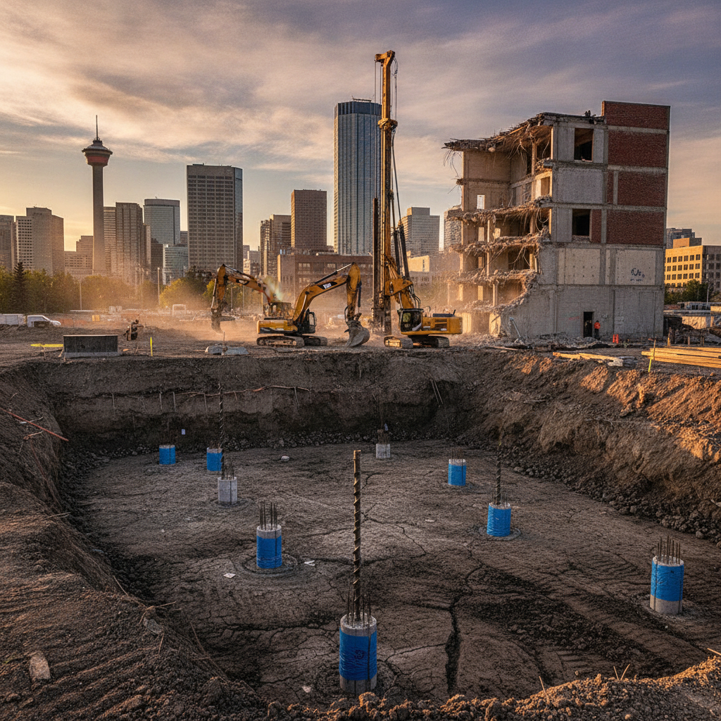 Ensuring Proper Deep Foundation Design for Calgary’s Expansive Soils: Navigating Code, Costs, and Construction