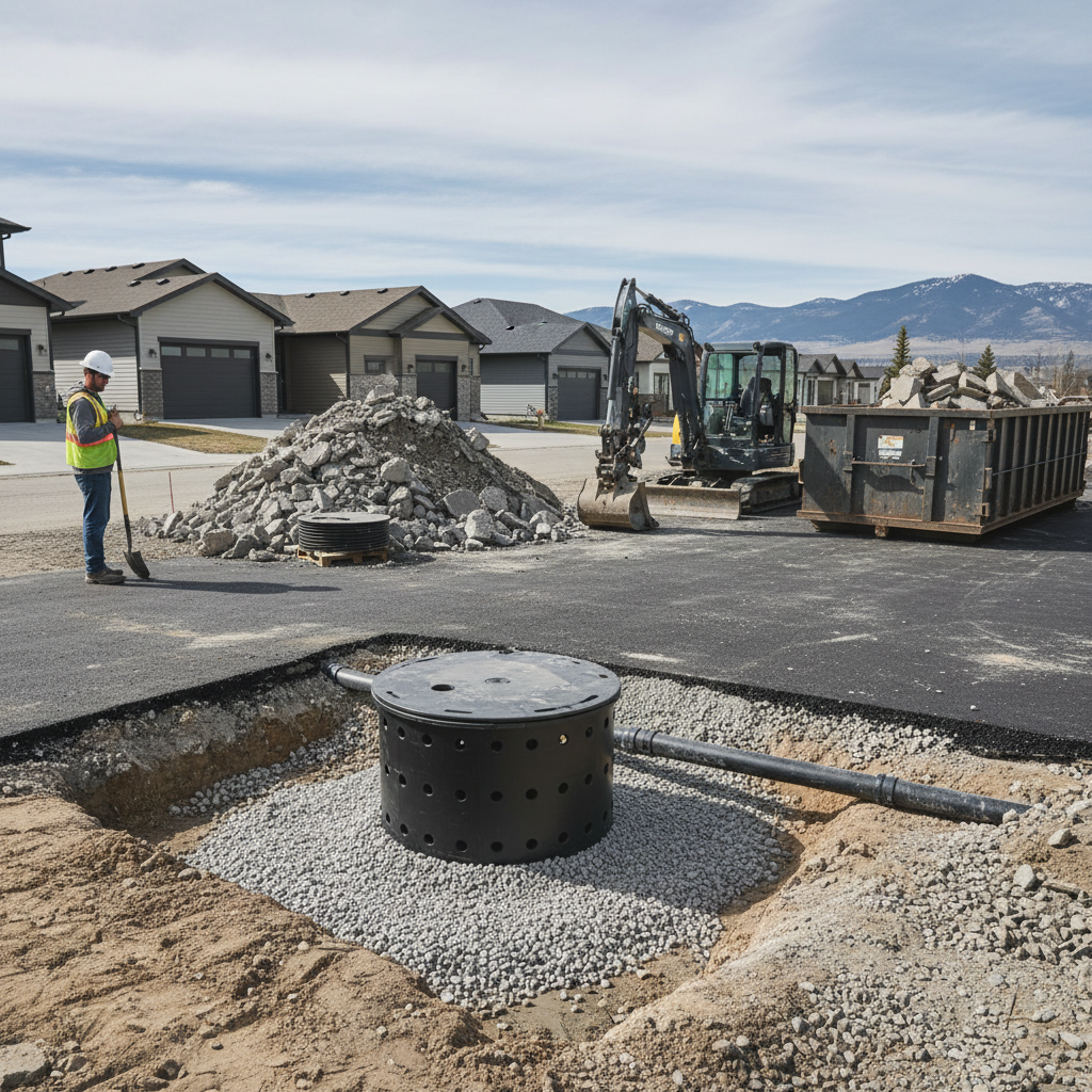 Ensuring Proper Drainage for Catch Basins at Calgary Driveways: Navigating NBC 9.14.6.4 for Homeowners and Builders