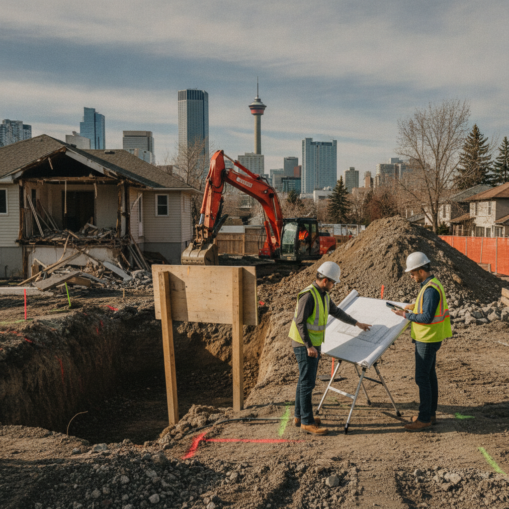Ensuring Proper Design of Excavations in Calgary: Navigating NBC A-4.2.5.1.(1) for Homeowners and Builders