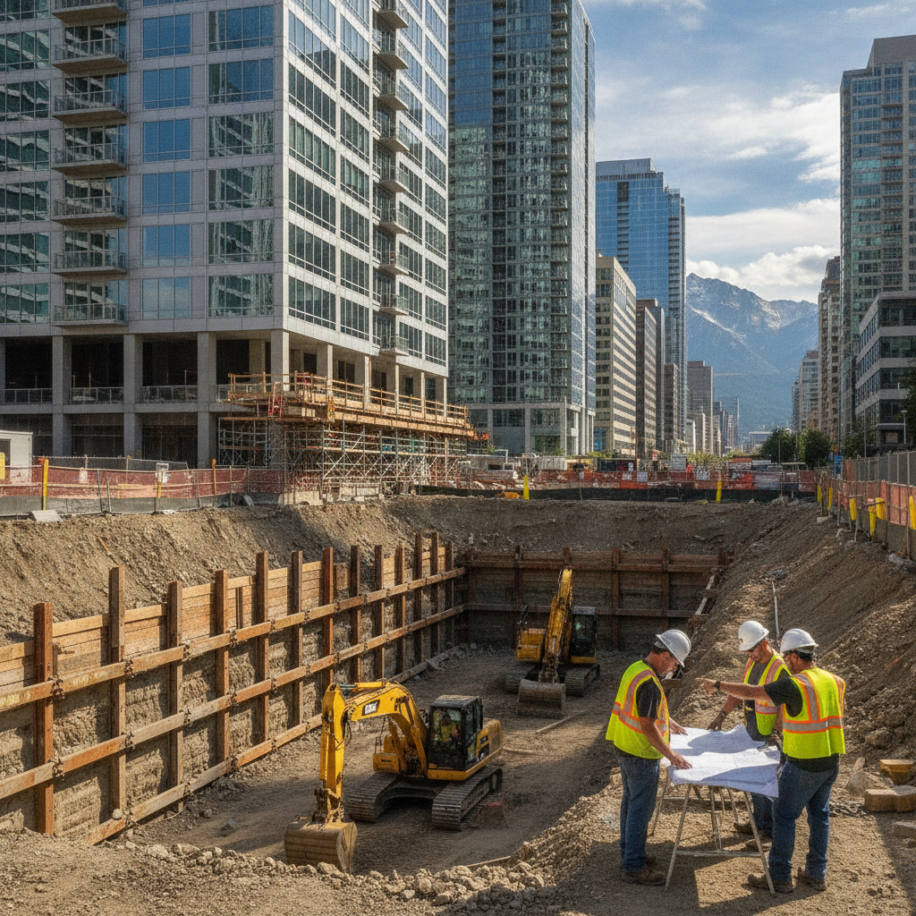 Ensuring Proper Excavation Design in Calgary: Protecting Adjacent Buildings Under NBC 4.2.5.1.(1)(a)