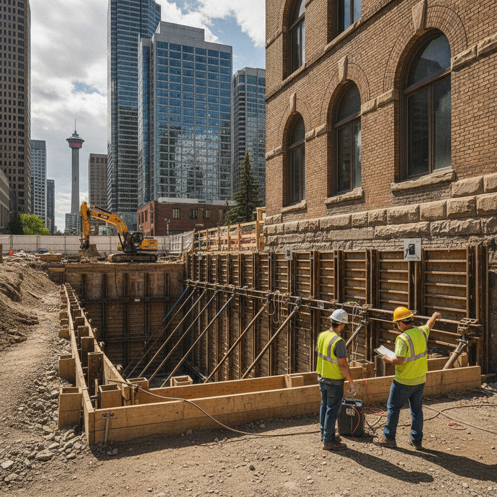Ensuring Proper Protection of Excavations from Movement Causing Damage to Adjacent Buildings in Calgary: Navigating NBC 4.2.5.2.(1)(a)