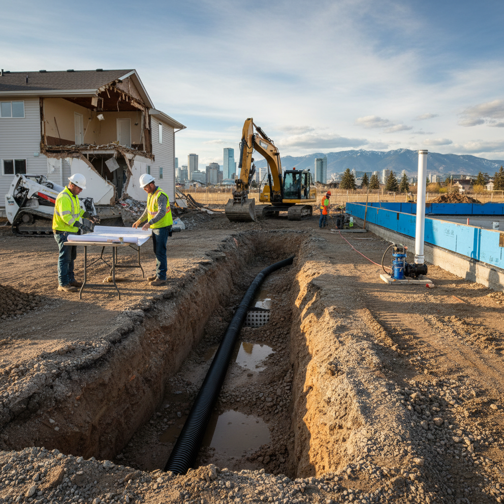 Ensuring Proper Drainage Disposal from Foundation Drains in Calgary: Navigating NBC 9.14.5.1