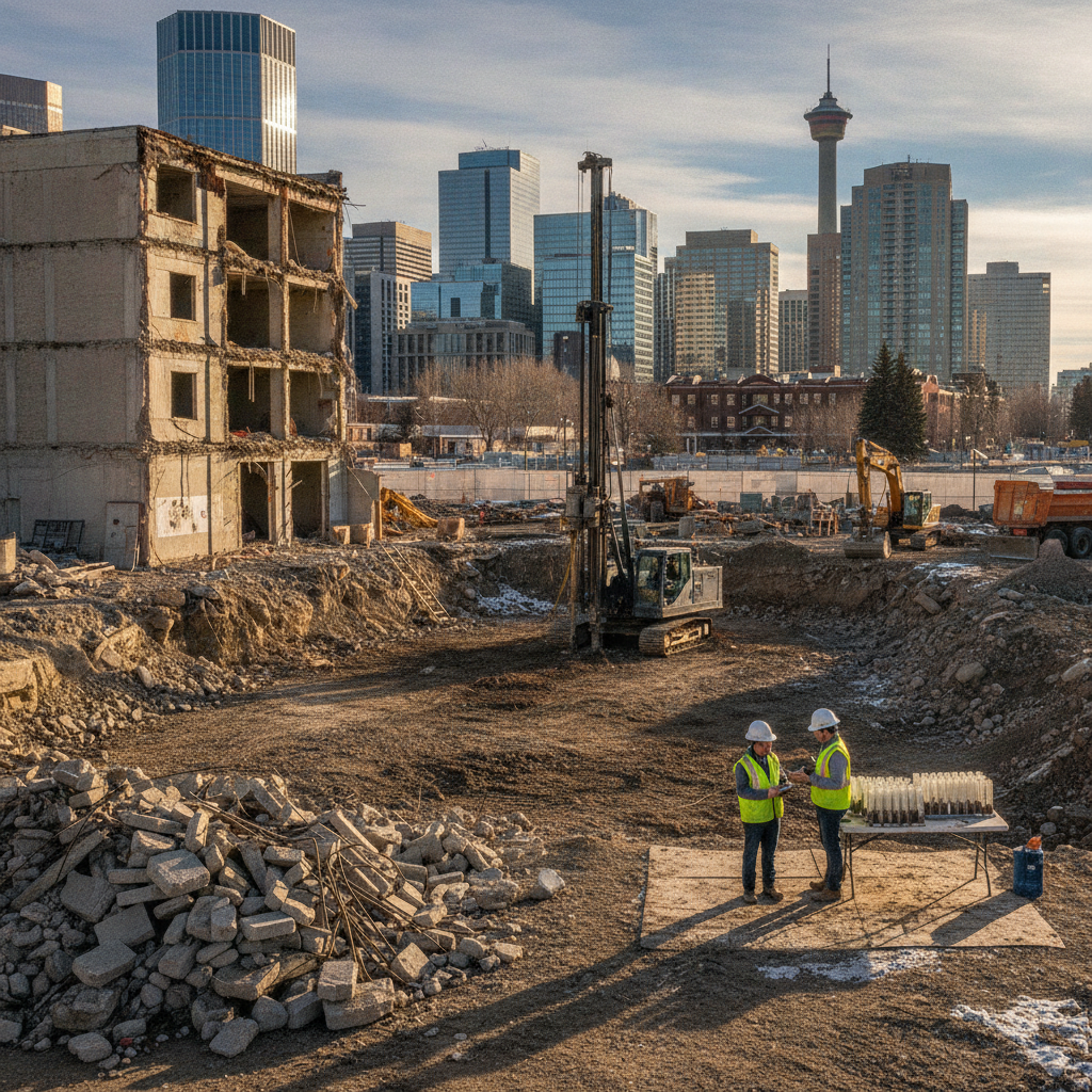 Ensuring Proper Subsurface Investigation for Calgary Foundations: Navigating NBC 4.2.2.1 and A-4.2.2.1.(1) for Homeowners, Builders, and Developers