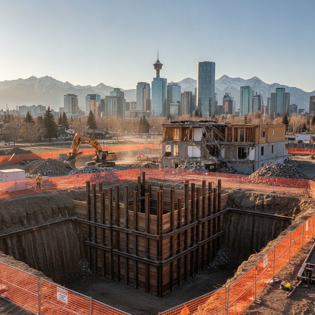 Ensuring Proper Protection of Excavations in Calgary: Navigating NBC 4.2.5.7 and City Permits for Construction Success