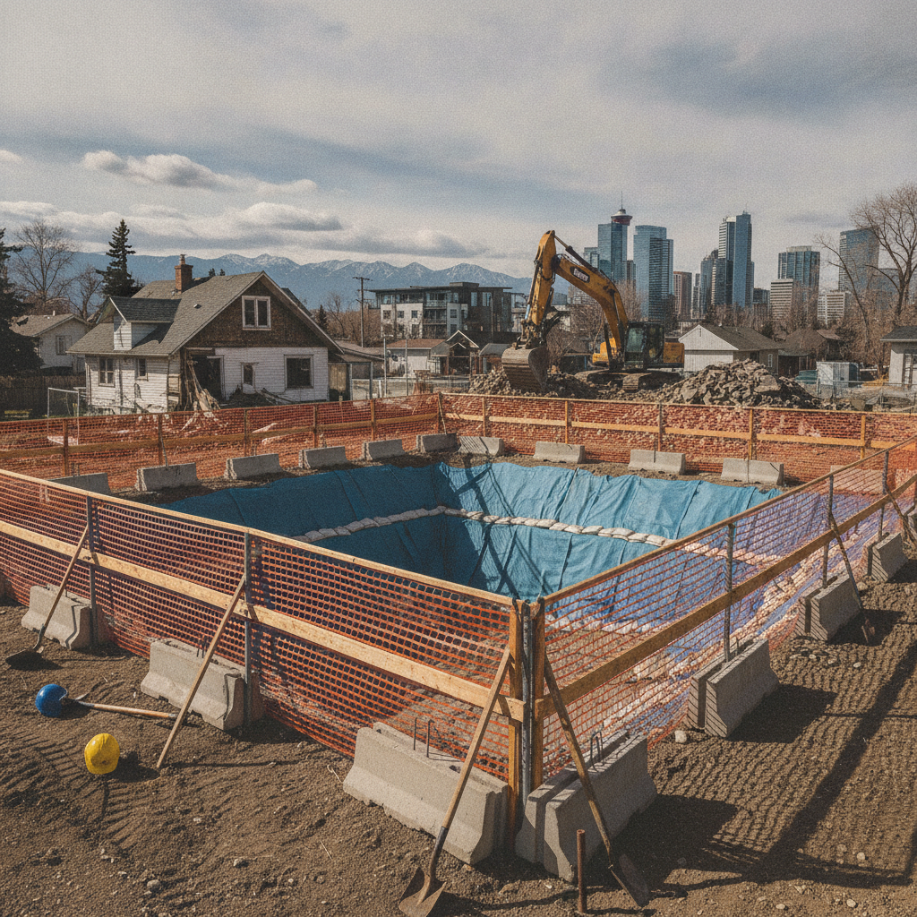 Ensuring Excavation Integrity in Calgary: Understanding NBC 4.2.5.7 for Homeowners and Builders