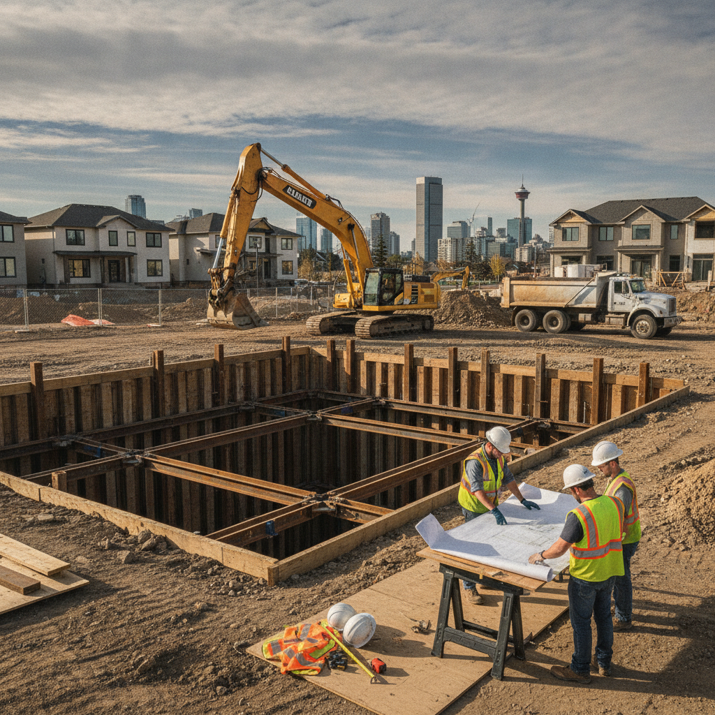 Ensuring Proper Design of Supported Excavations in Calgary: Your Guide to NBC OS2.6, OP4.1, and Local Permits