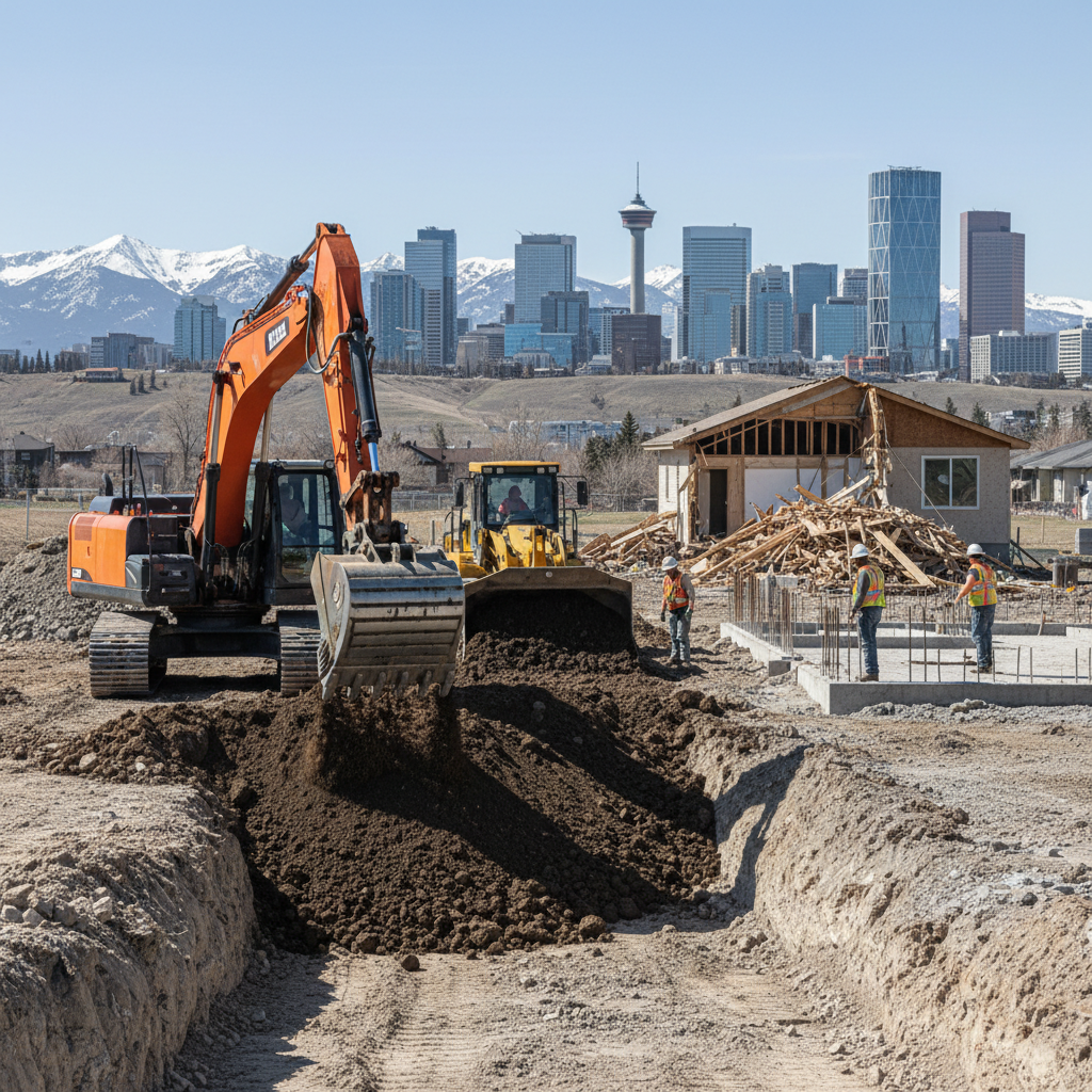 Removal of Topsoil and Organic Matter in Excavations: NBC 9.12.1.1 Compliance for Calgary Homeowners and Builders