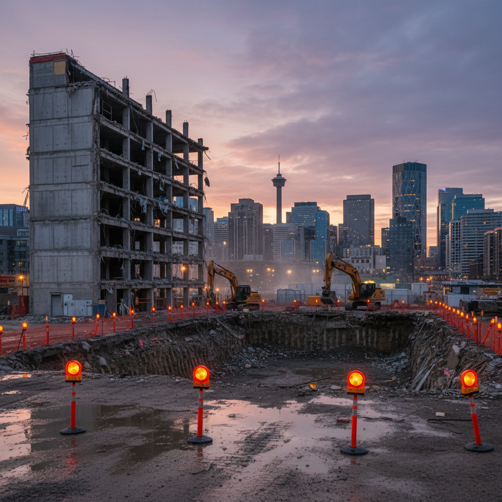 Warning Lights at Calgary Construction and Demolition Sites: Staying Compliant with NBC 8.2.3.5