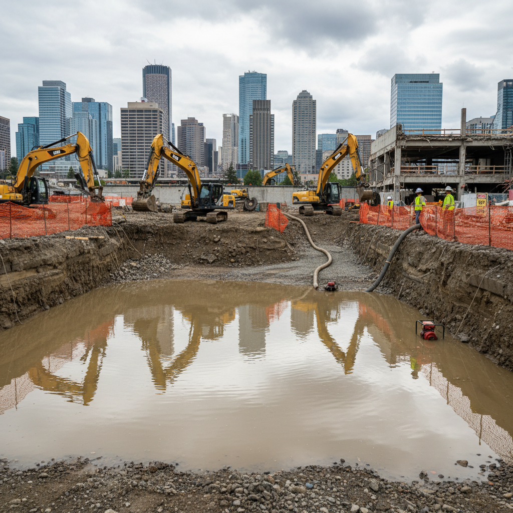 Ensuring Safety from Water Accumulated in Excavations: Navigating NBC OS5.4 in Calgary