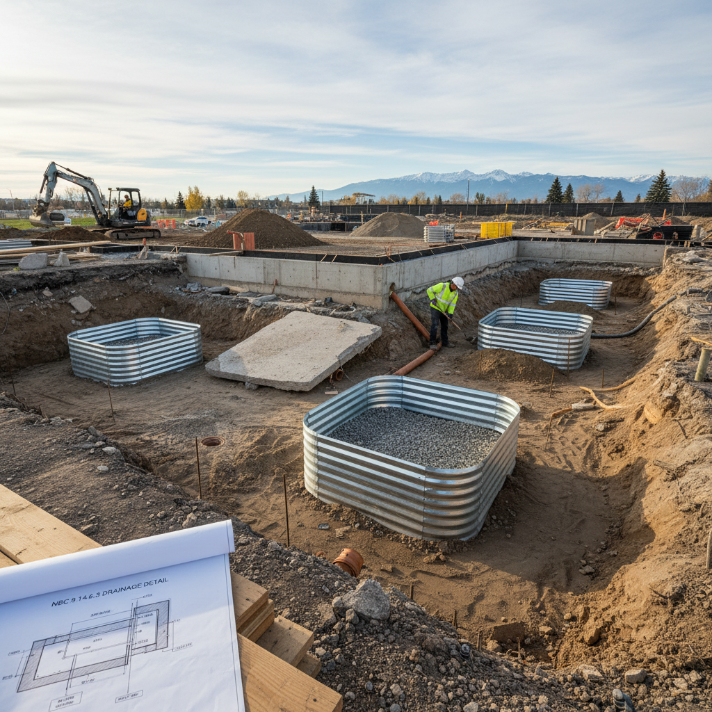 Ensuring Proper Drainage for Window Wells in Calgary: Navigating NBC 9.14.6.3 for Builders, Developers, and Homeowners