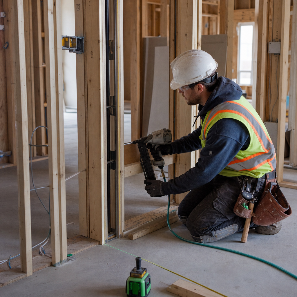 Detailing Code-Compliant Pocket Door Framing for Alberta Homes: Drawings and Construction Insights