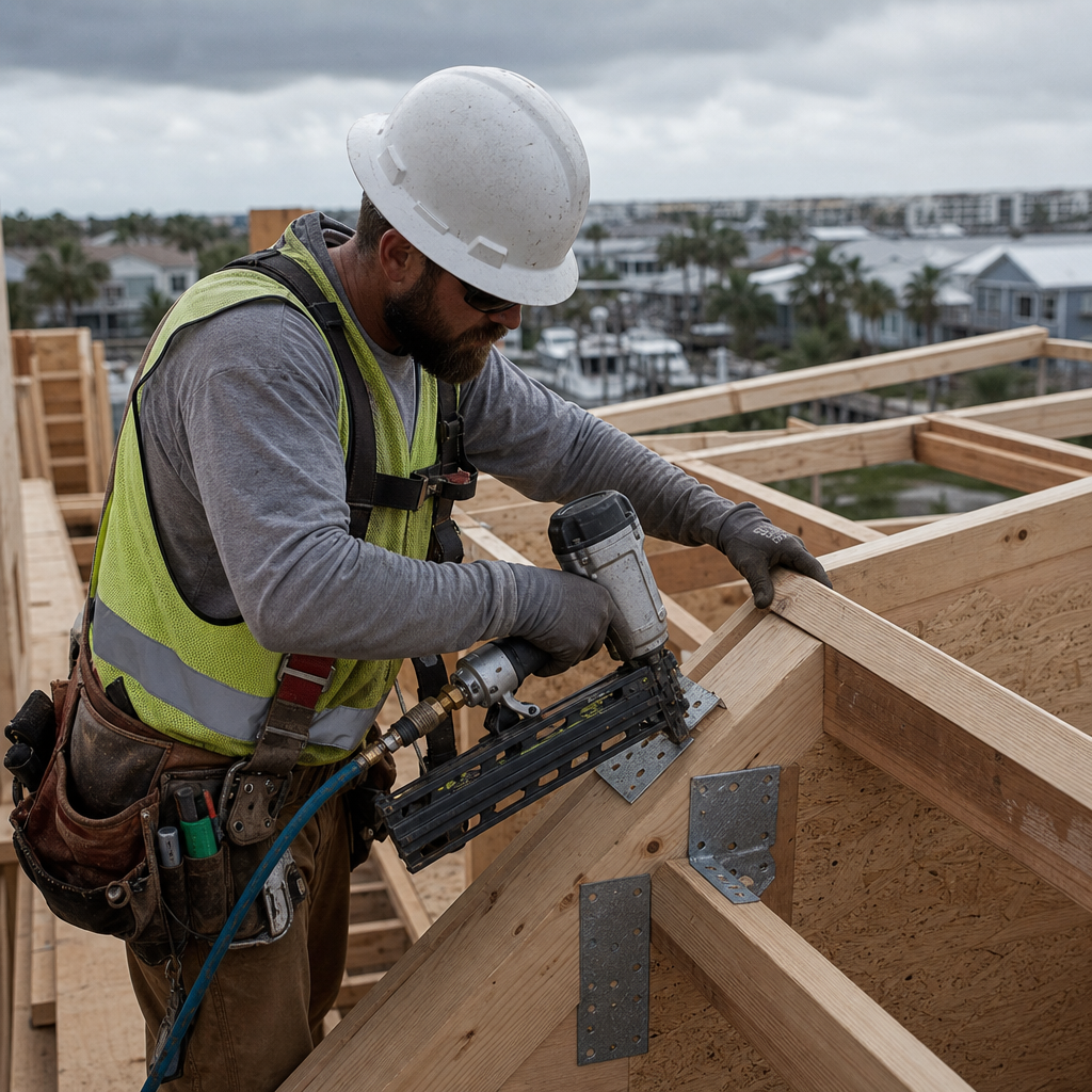 Detailing Roof Rafter & Truss Uplift Connections for High-Wind Zones on Tampa, FL Residential Permit Plans