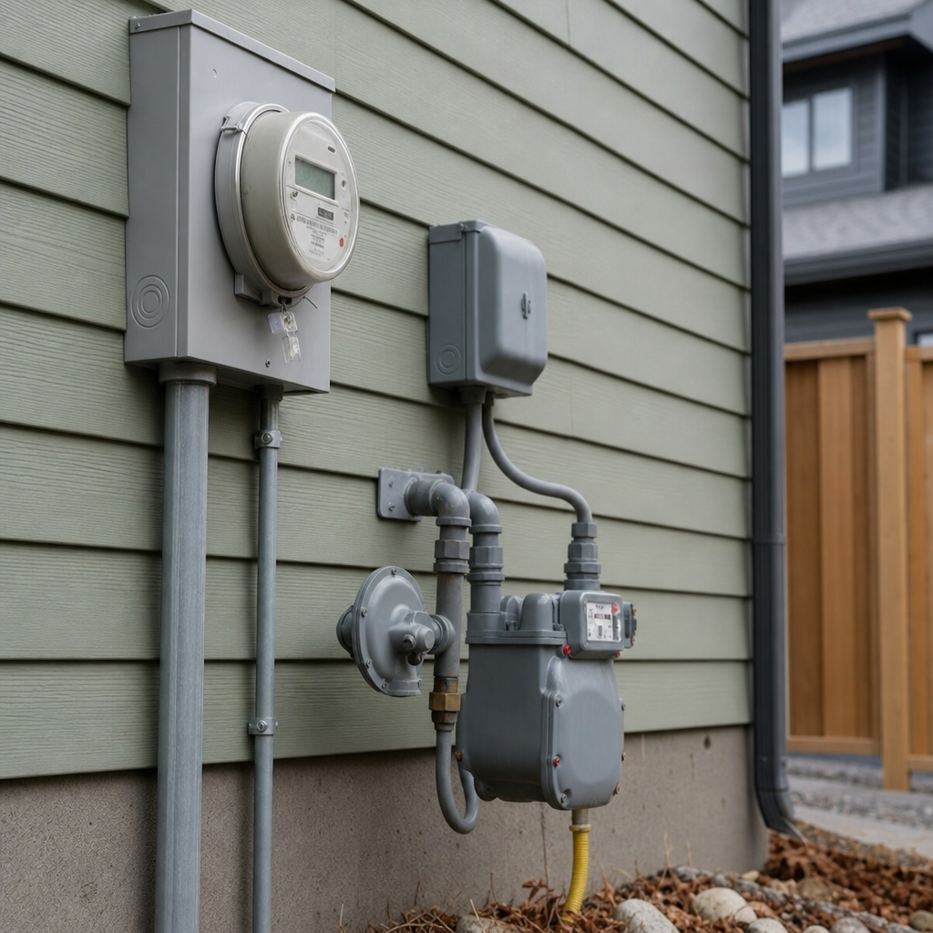Precision Dimensioning and Detailing Clearances for Utility Meters and Service Connections on Alberta Residential Site Plans