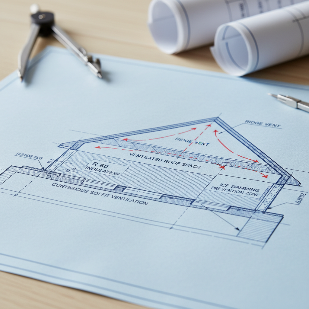 Drafting Best Practices: Attic Ventilation & Insulation to Prevent Ice Damming