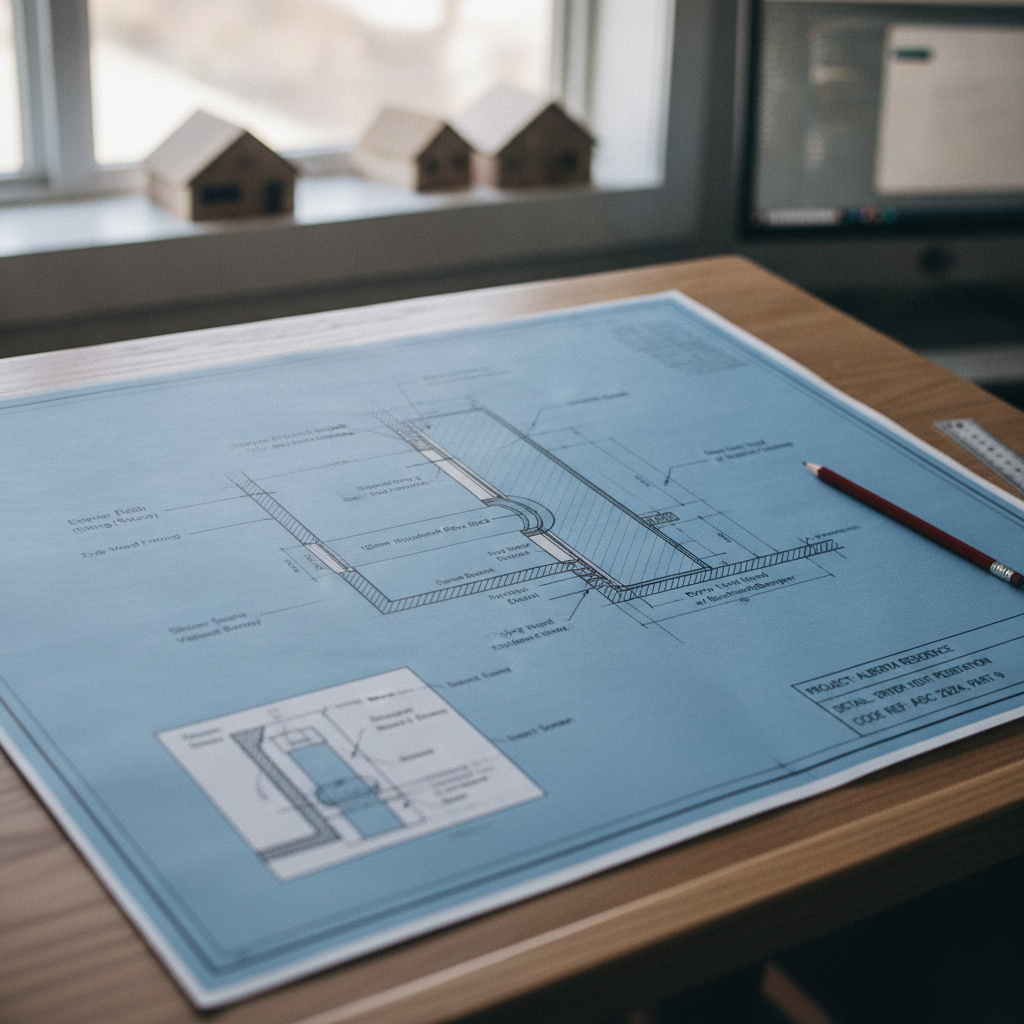 Drafting Code-Compliant Dryer Venting Penetration Details for Alberta Homes