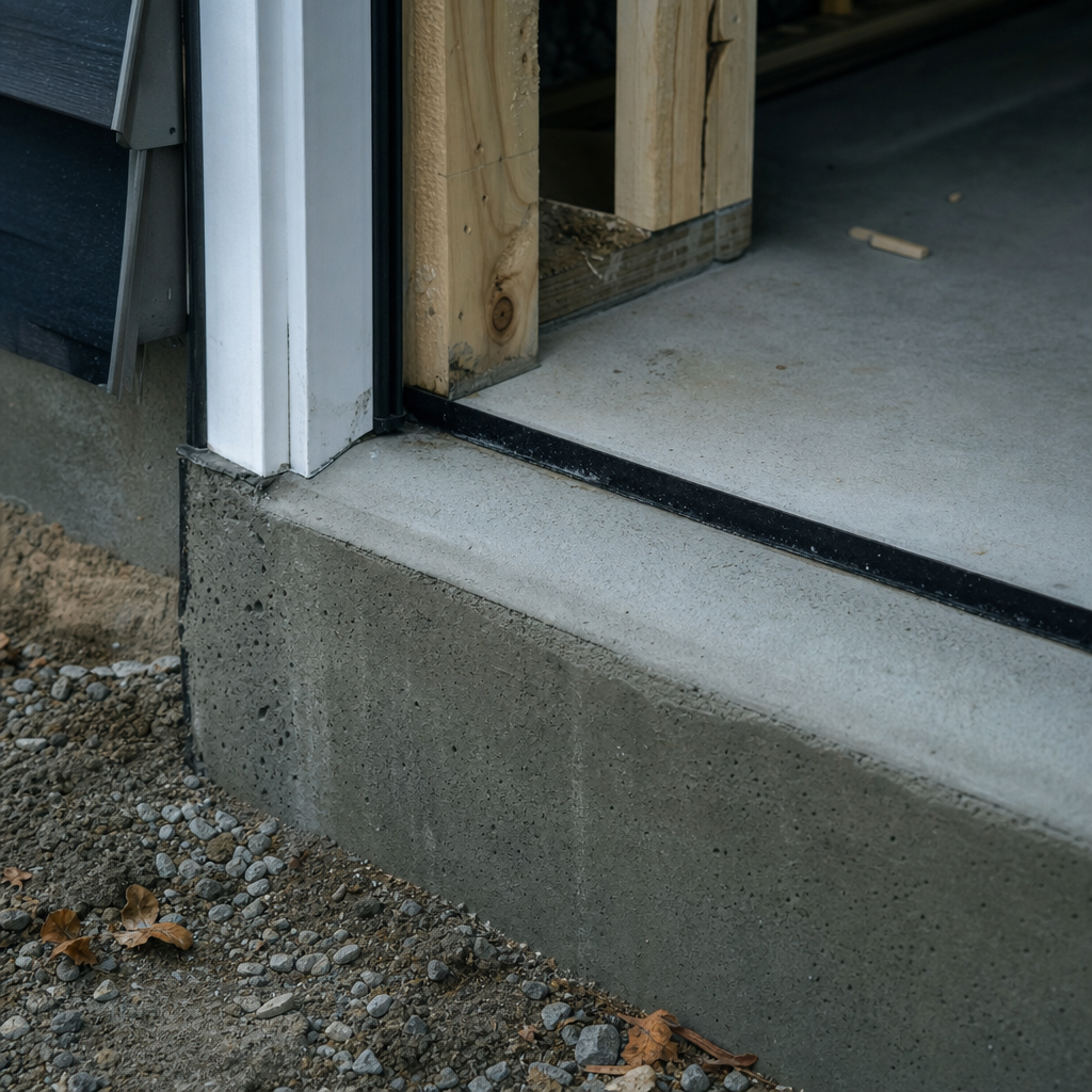 Drafting Code-Compliant Raised Concrete Curbs at Garage-to-House Doorways in Alberta: Dimensions and Detailing