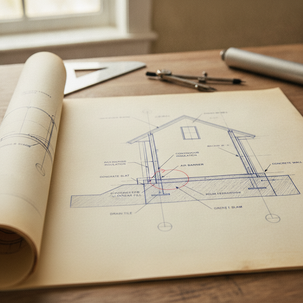 Drafting Code-Compliant Junction Details for Attached Garage Slabs in Alberta