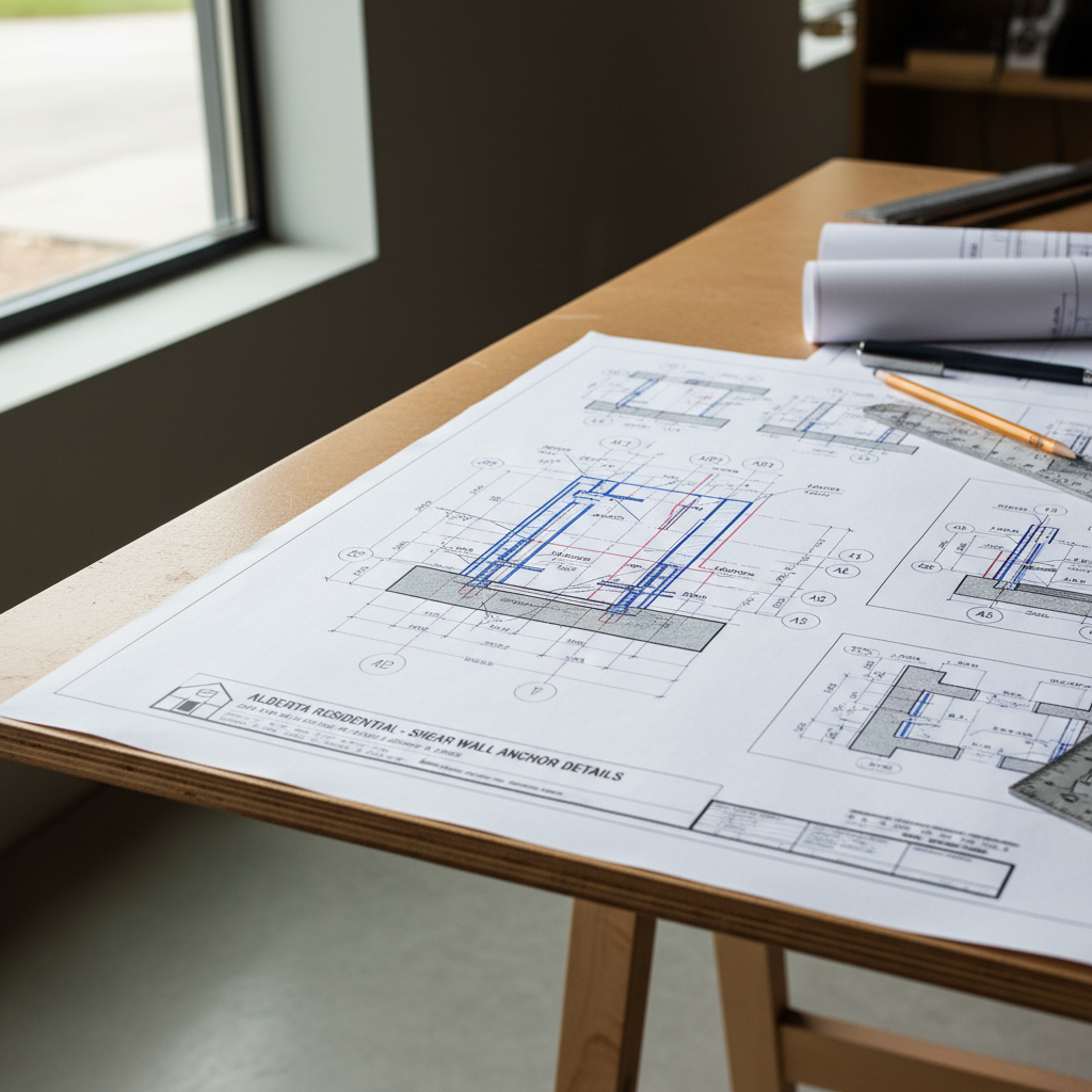 Drafting Code-Compliant Shear Wall Anchors and Hold-Downs in Alberta Homes
