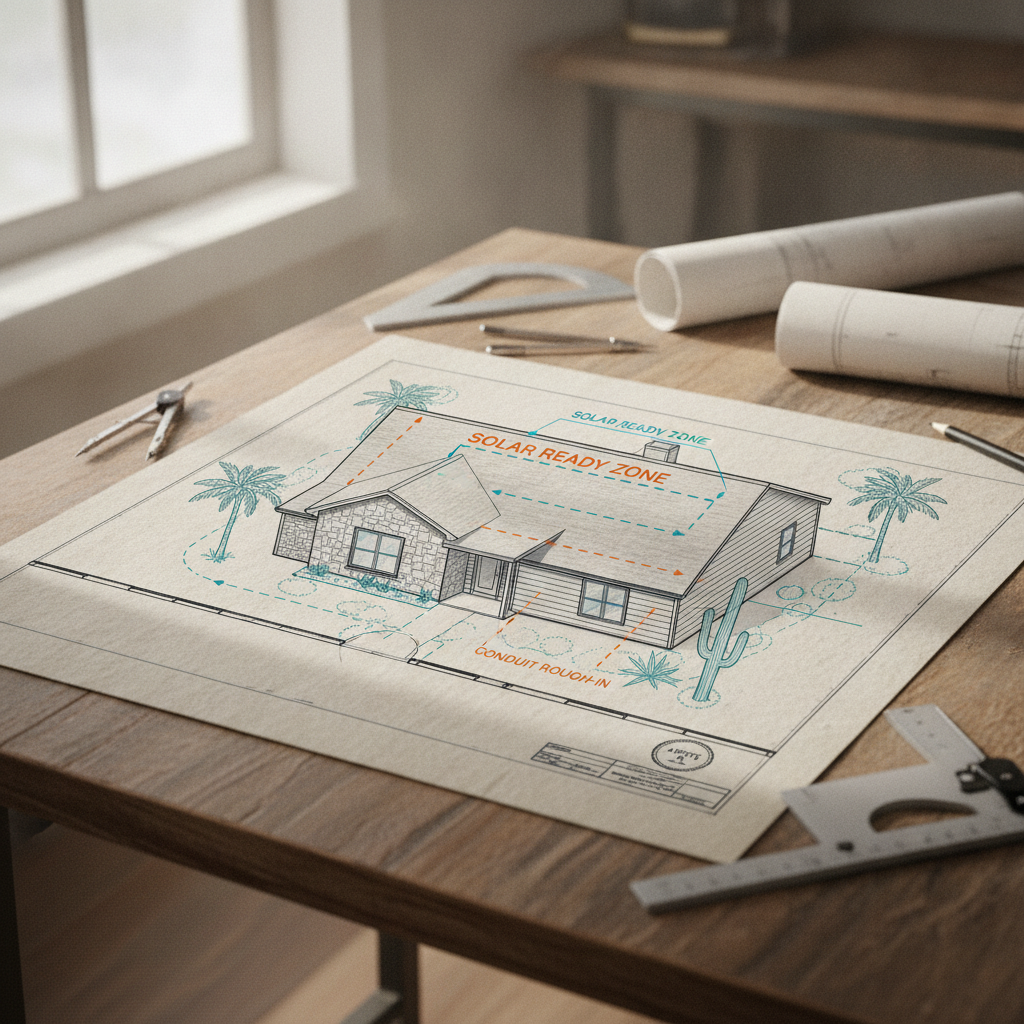 Solar Ready Zone and PV Conduit Drafting for Austin, TX: Plan Sheet, Code & Inspection Standards