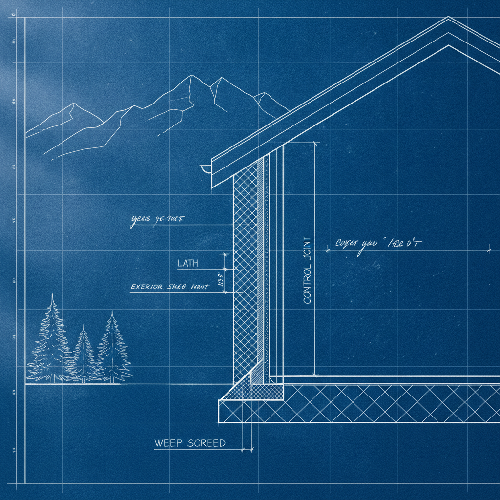 Drafting Code-Compliant Stucco Details: Lath, Weep Screeds, and Control Joints for Alberta Homes