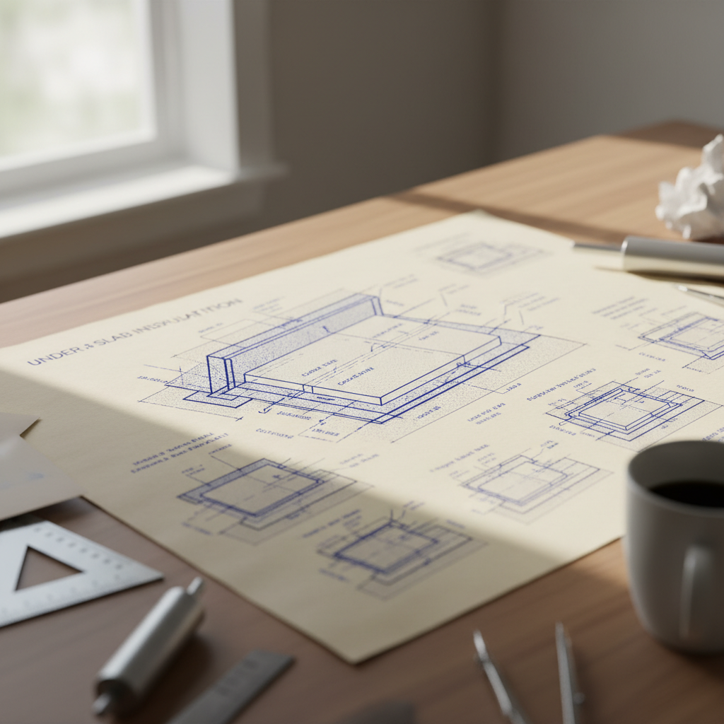 Drafting Code-Compliant Under-Slab Insulation Details for Alberta Basements