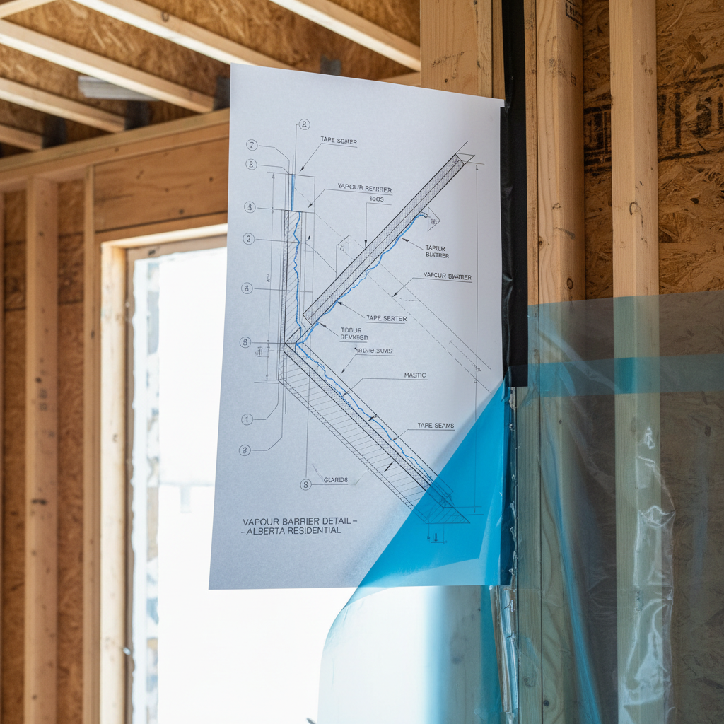 Drafting Code-Compliant Vapour Barrier Details for Alberta Wall & Ceiling Assemblies
