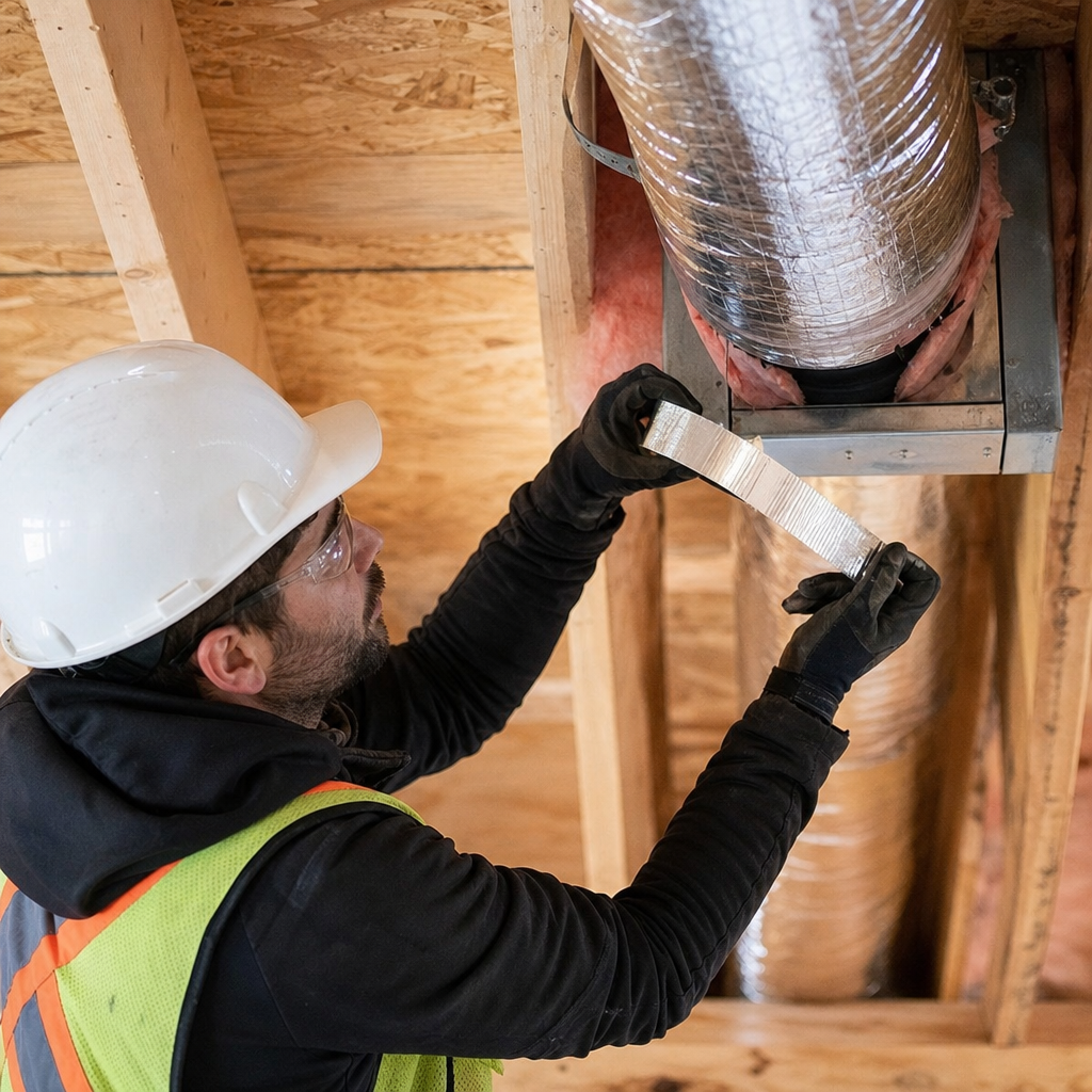 Detailing Code-Compliant Exhaust Fan Duct Insulation and Sealing for Alberta Homes: Drawings, Specs & Onsite Execution