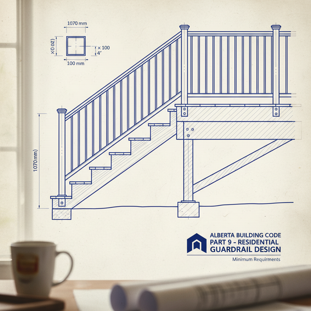Minimum Guardrail Requirements for Residential Decks and Stairs: 2023 Alberta Building Code Insights