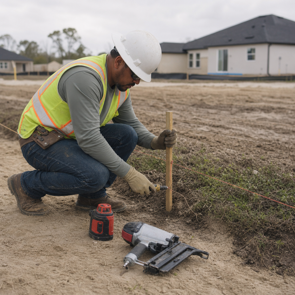 Dimensioning and Detailing Code-Compliant Drainage Swales and Flow Paths on Orlando Residential Permit Plans