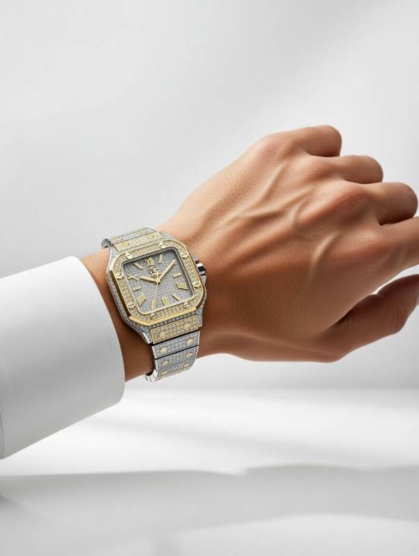 Watches for Men – Luxury Gold & Silver Stainless Steel Chronograph Watch - image 2