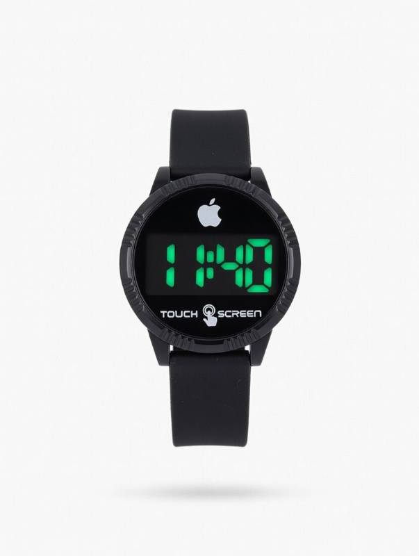 Watch for Kids – LED Digital Touch Screen Baby Wrist Watch with Black Silicone Strap