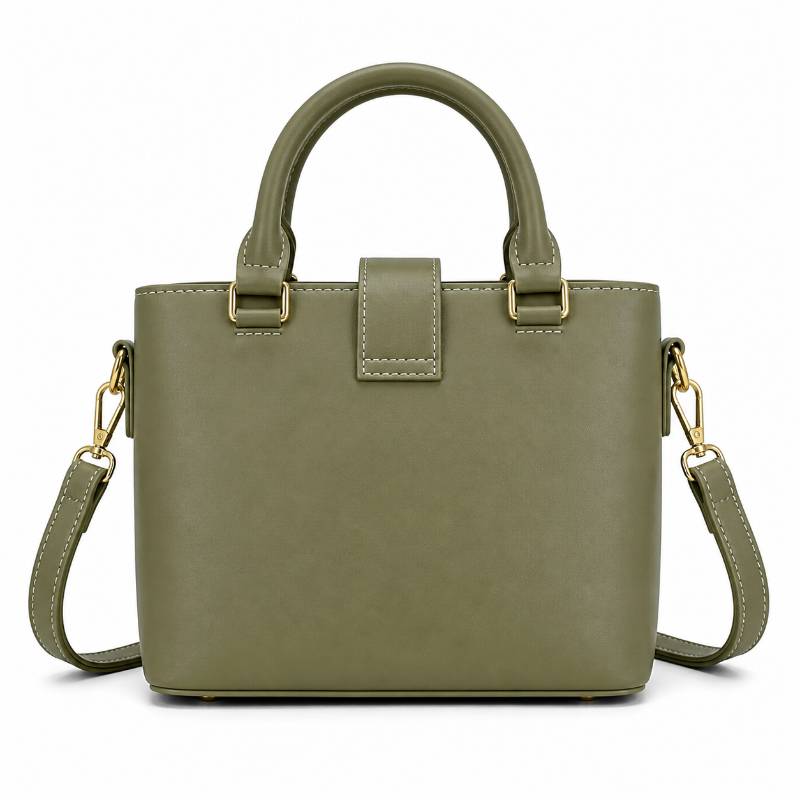 Women Hand Bag – Stylish Olive Green Mini Tote Bag Premium Design (Hand + Crossbody) - image 2
