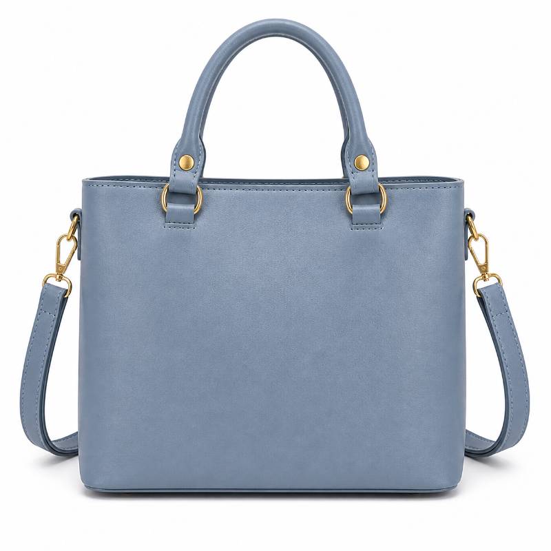 Girls Hand Bag – Cute Blue Cartoon Design Stylish Tote Bag (Hand + Crossbody) - image 2