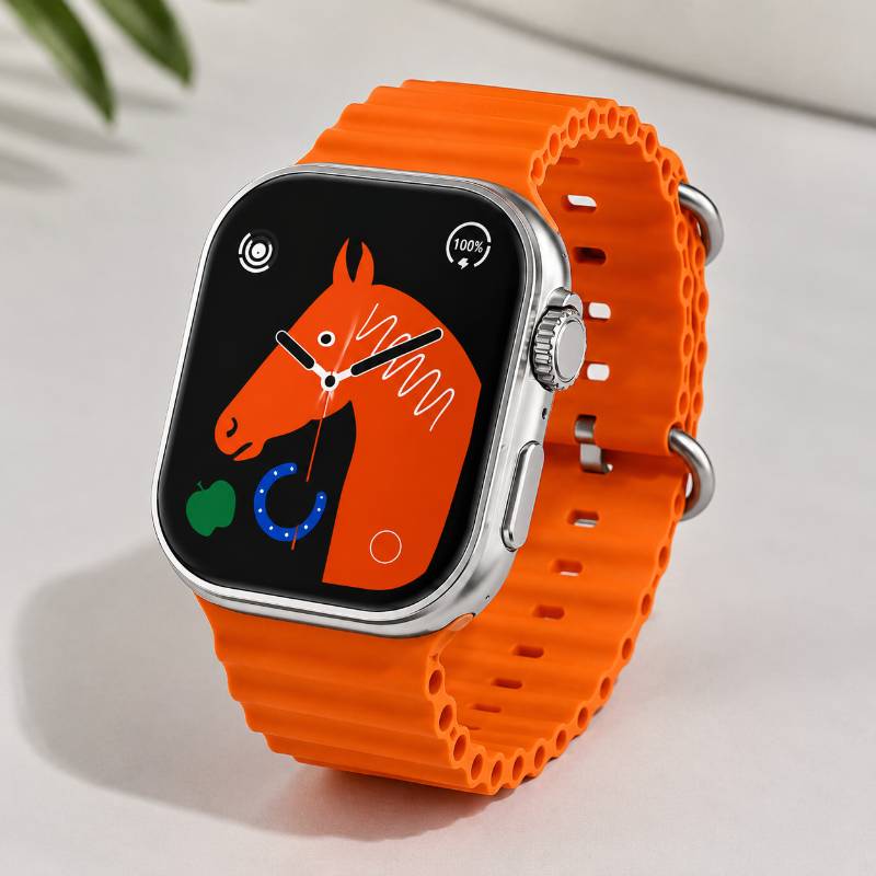 Crown 4+1 Smart Watch with 4 Premium Straps | Bluetooth Calling | AMOLED Display | Health Monitoring - image 3