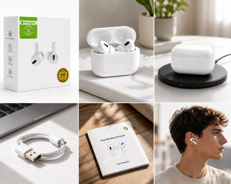 Redington AirPods 2nd Generation ANC Wireless Earbuds | Bluetooth 5.3 Earbuds with Charging Case - image 4