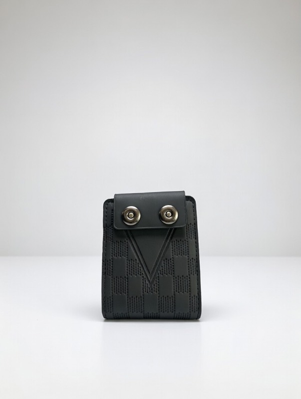 Wallet for Men - Premium Black Leather Bifold with Multi-Card Organizer and Transparent ID Window