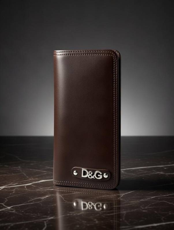 Men’s Long Leather Wallet – Coffee Brown Classic Wallet With Multiple Card Slots & ID Window