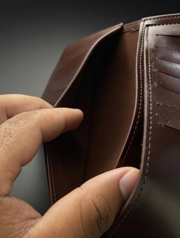 Men’s Long Leather Wallet – Coffee Brown Classic Wallet With Multiple Card Slots & ID Window - image 4