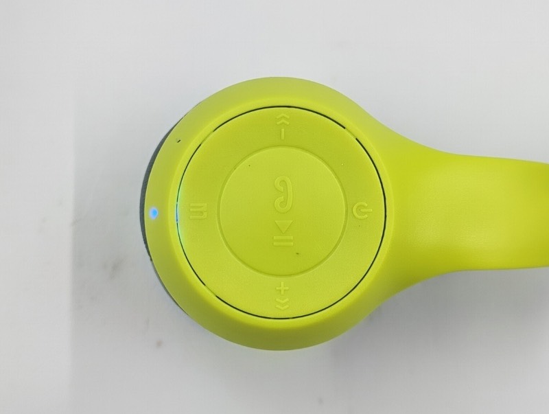 P47 Style Wireless Bluetooth Headphones - Hi-Fi Stereo Bass, Foldable Over-Ear Headset with Built-in Mic & Easy Touch Controls - Neon Green/Grey - image 3